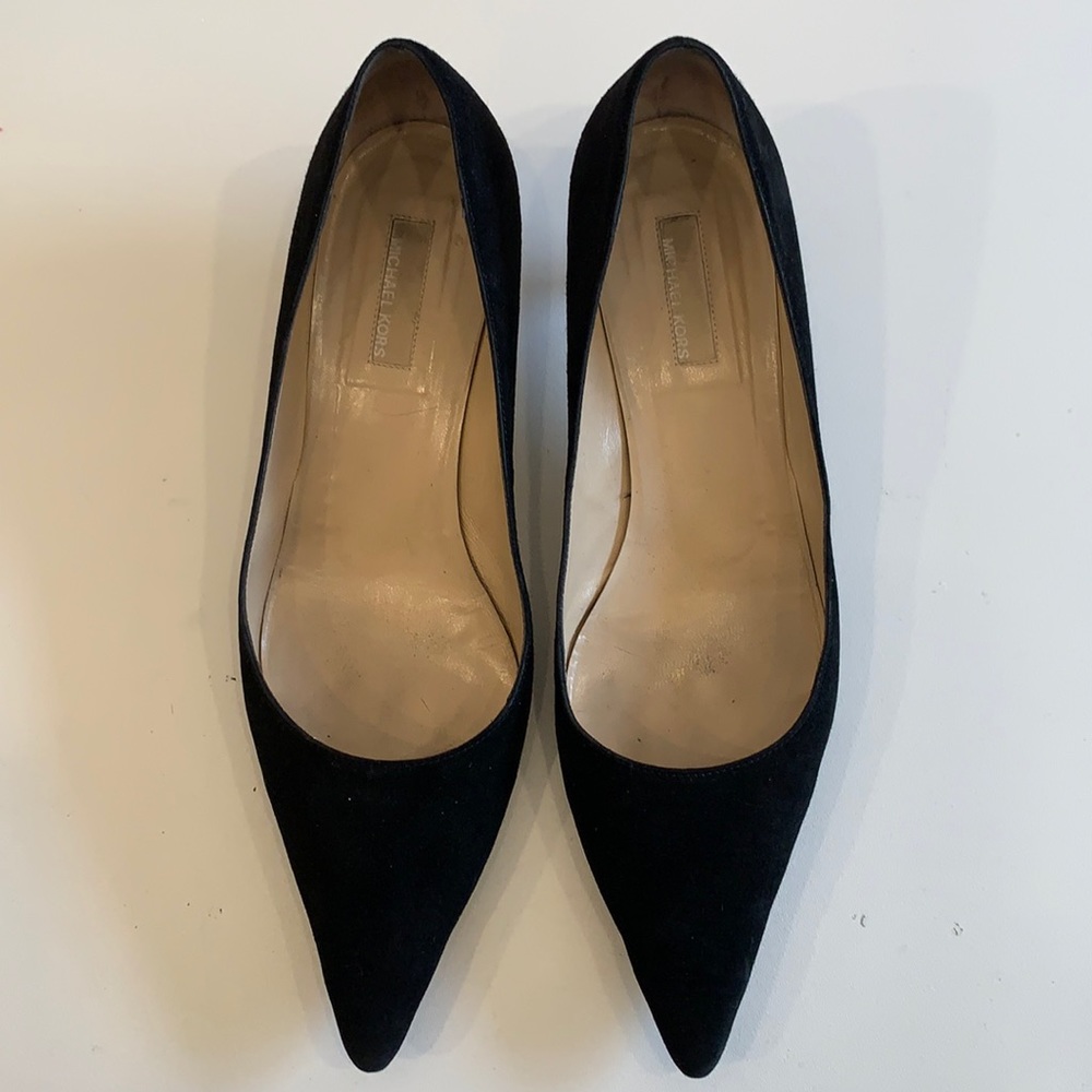 Michael Kors Suede Jazz Kitten Heel Pump